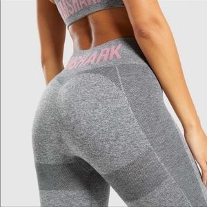 Gymshark Charcoal Mark/Dusty Pink Flex High Waisted Legging - New with tag XS